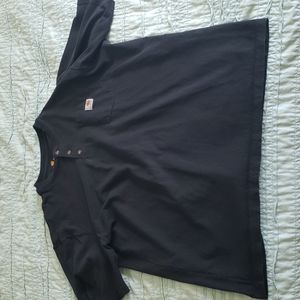 Carhart Henley Polo/T black XL